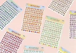 3D Fun Mix Alphabet Removable Sticker