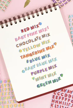 3D Fun Mix Alphabet Removable Sticker