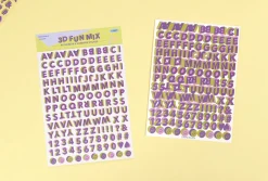 3D Fun Mix Alphabet Removable Sticker