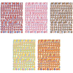 3D Fun Mix Alphabet Removable Sticker