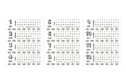 Diary Date Sticker Set
