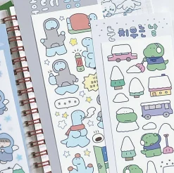Dino & Hodu Winter Story Sticker