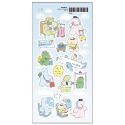 Dino's Daily Life Deco Sticker