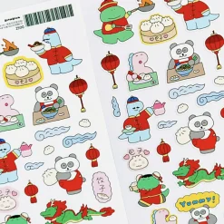 Dino's Daily Life Deco Sticker