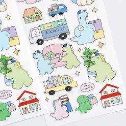 Dino's Daily Life Deco Sticker