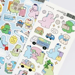 Dino's Daily Life Deco Sticker