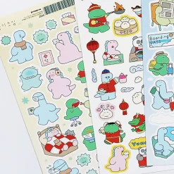 Dino's Daily Life Deco Sticker