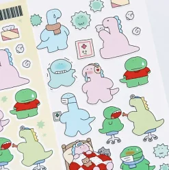 Dino's Daily Life Deco Sticker