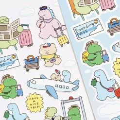 Dino's Daily Life Deco Sticker