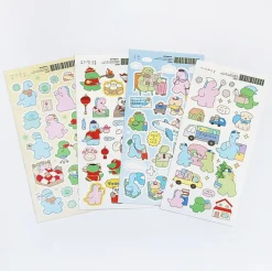 Dino's Daily Life Deco Sticker