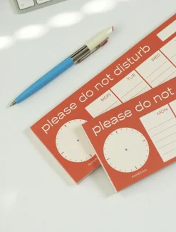 DND Weekly Schedule Notepad