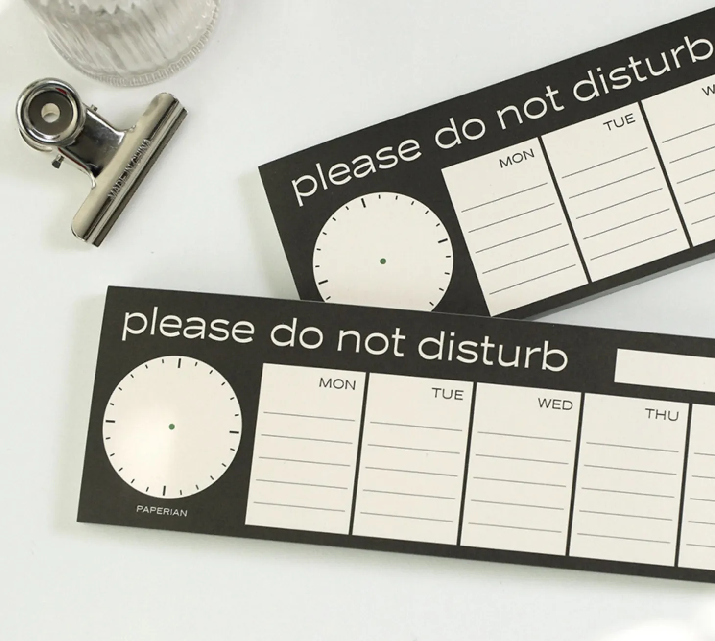 DND Weekly Schedule Notepad