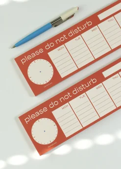 DND Weekly Schedule Notepad