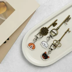 Dog Face Acrylic Key Ring