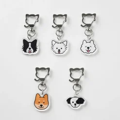 Dog Face Acrylic Key Ring