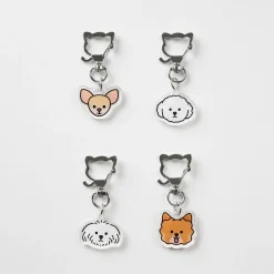 Dog Face Acrylic Key Ring