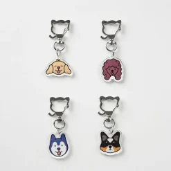 Dog Face Acrylic Key Ring
