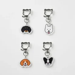 Dog Face Acrylic Key Ring