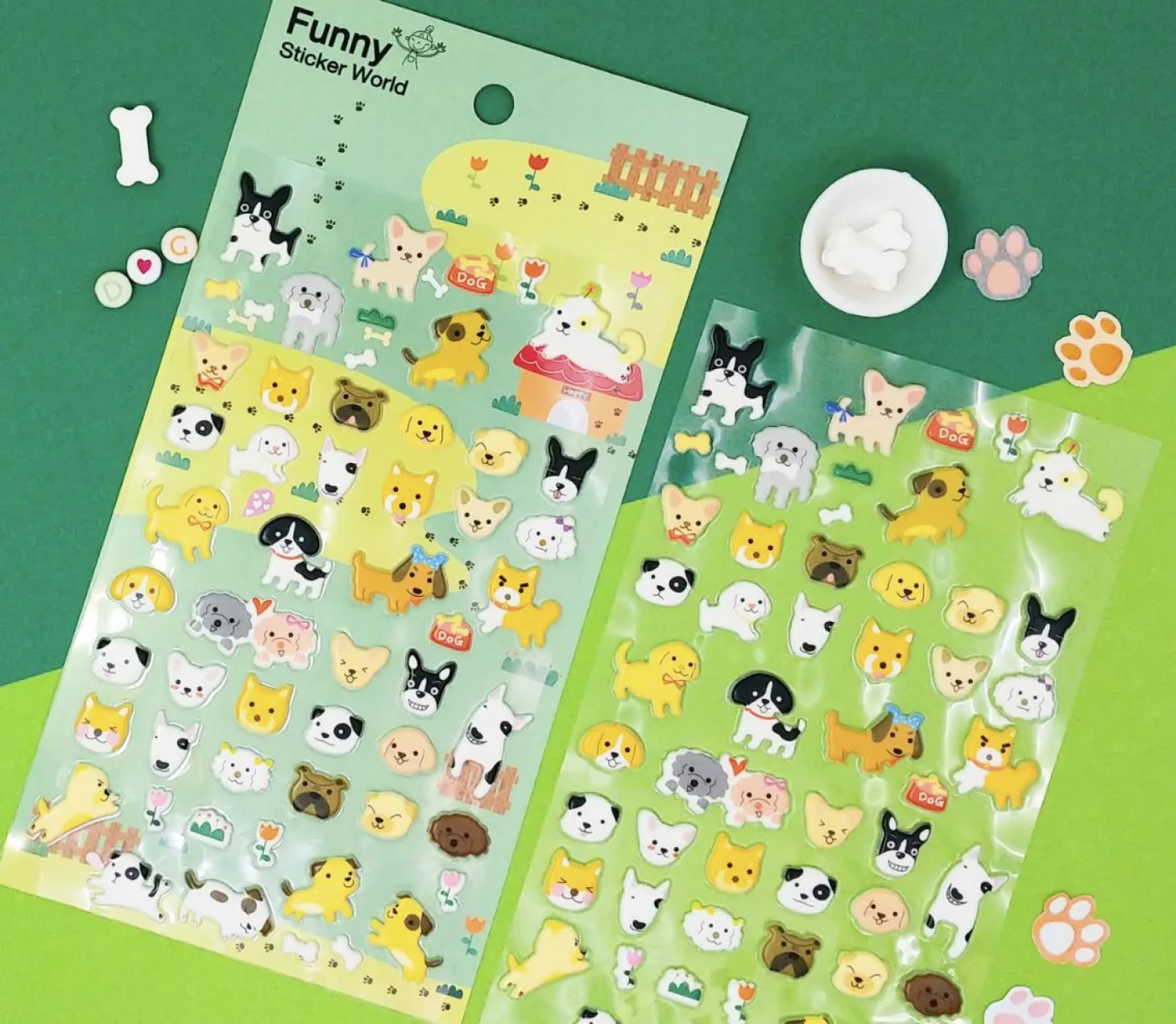 Dog Friends Puffy Sticker