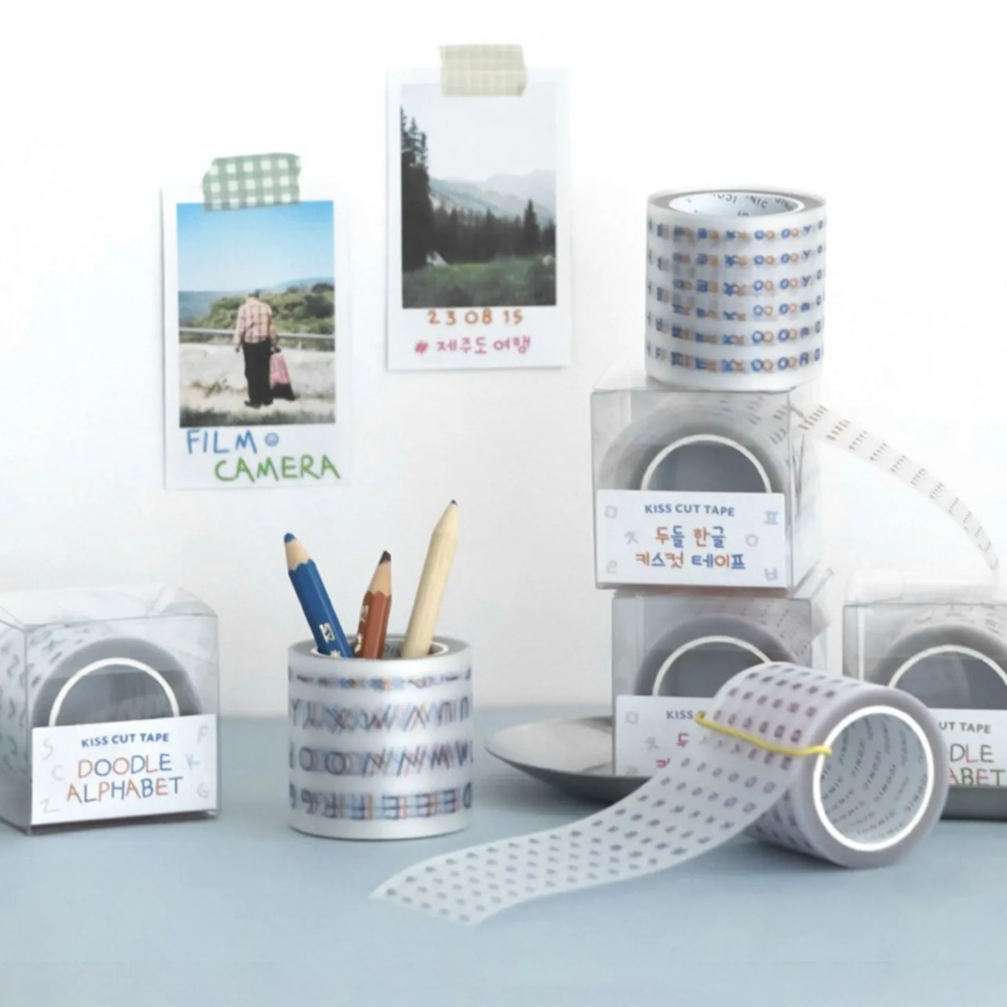 Doodle Alphabet Kiss Cut Deco Tape