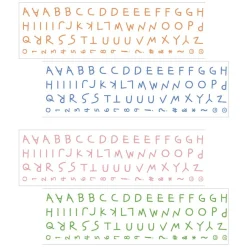 Doodle Alphabet Kiss Cut Deco Tape