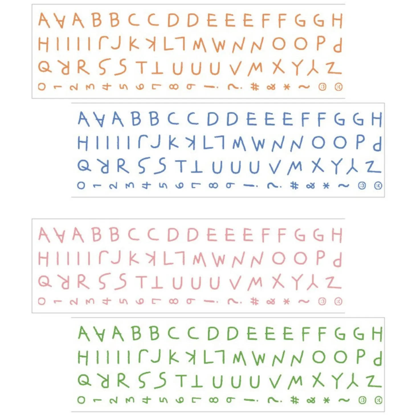 Doodle Alphabet Kiss Cut Deco Tape