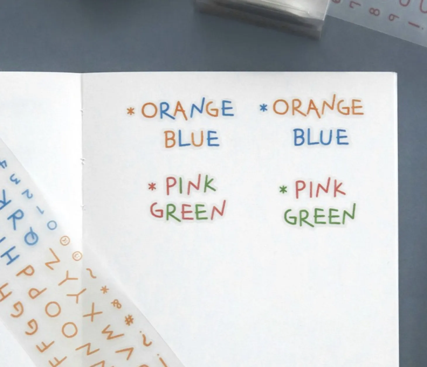 Doodle Alphabet Kiss Cut Deco Tape
