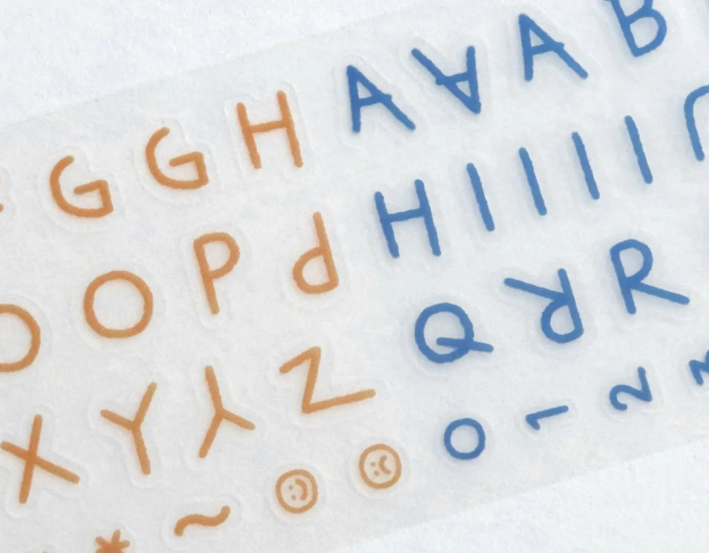 Doodle Alphabet Kiss Cut Deco Tape