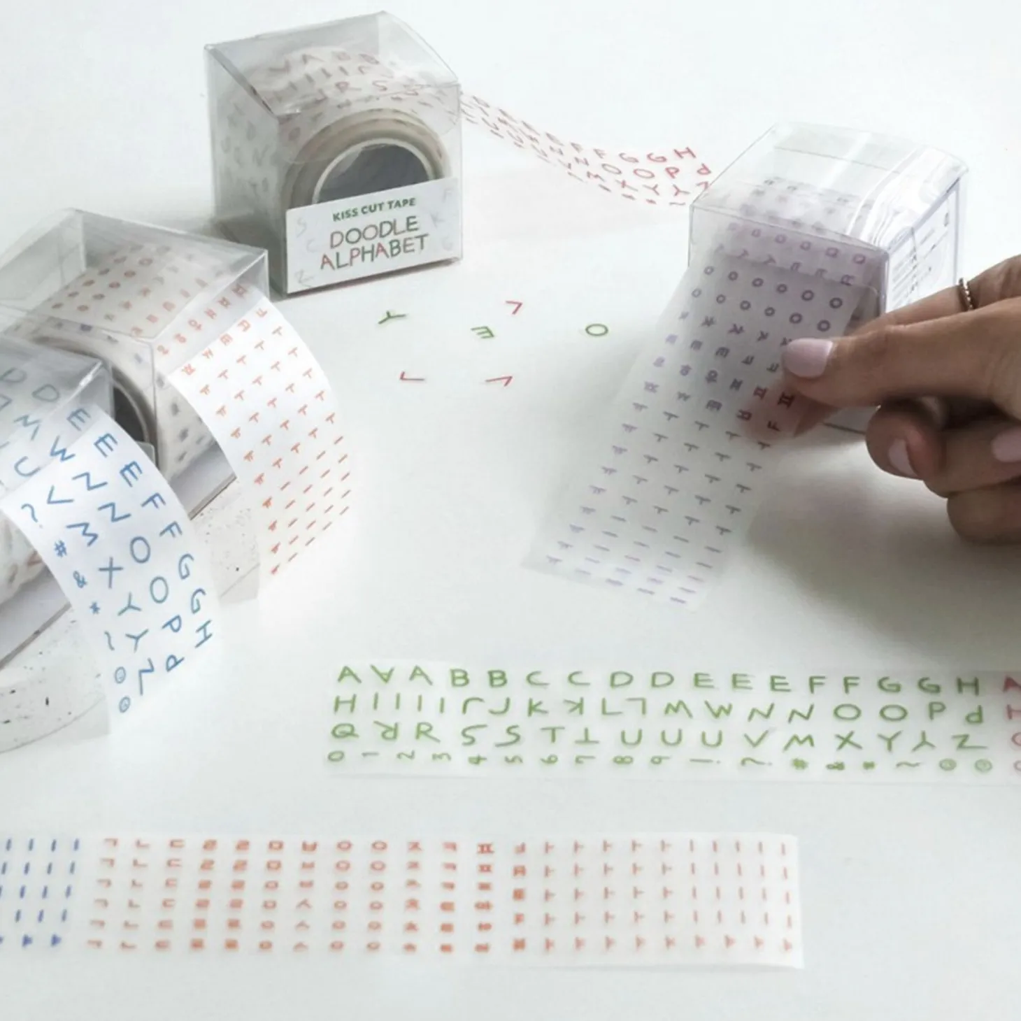 Doodle Alphabet Kiss Cut Deco Tape