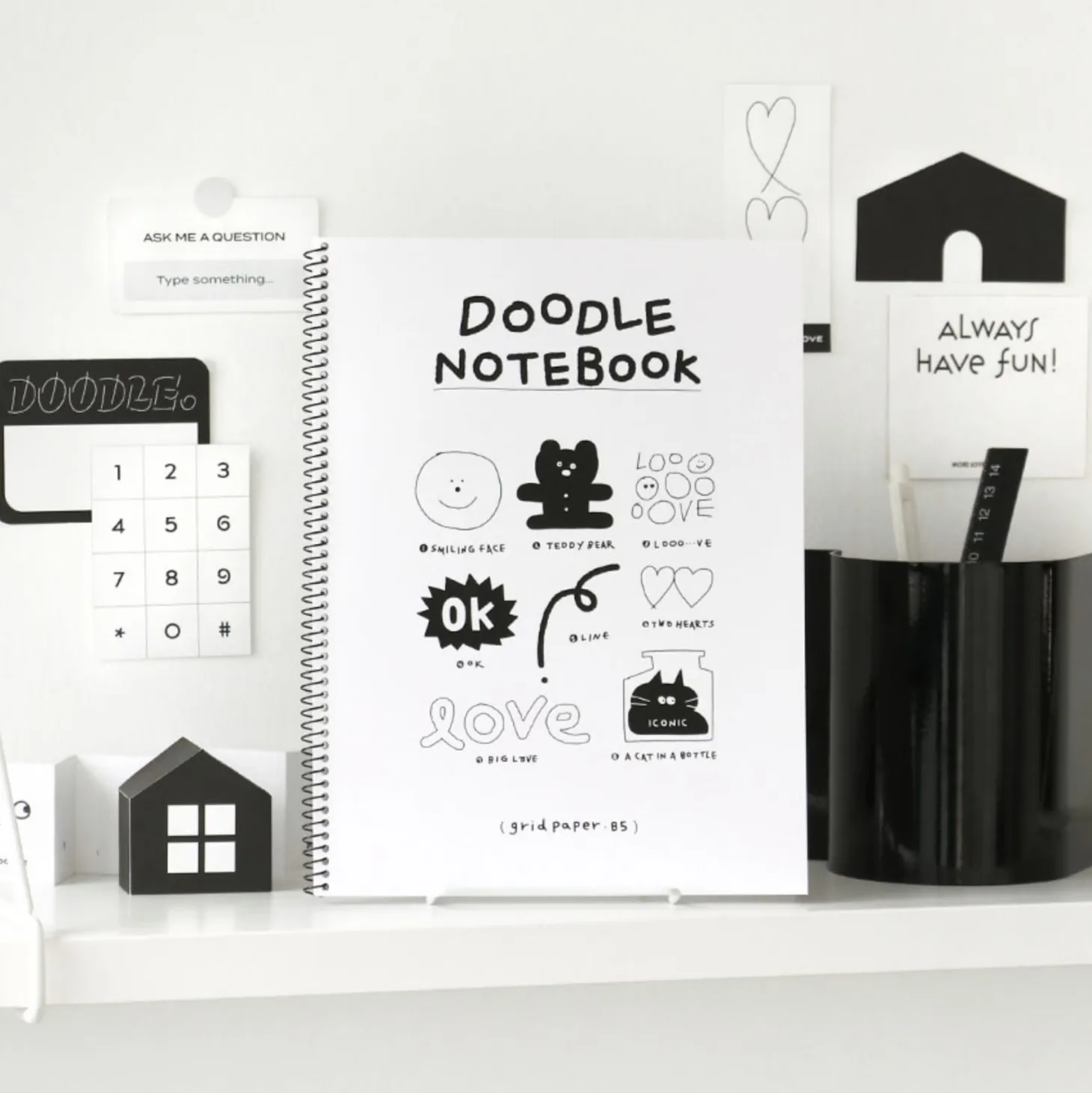 Doodle B5 Grid Notebook