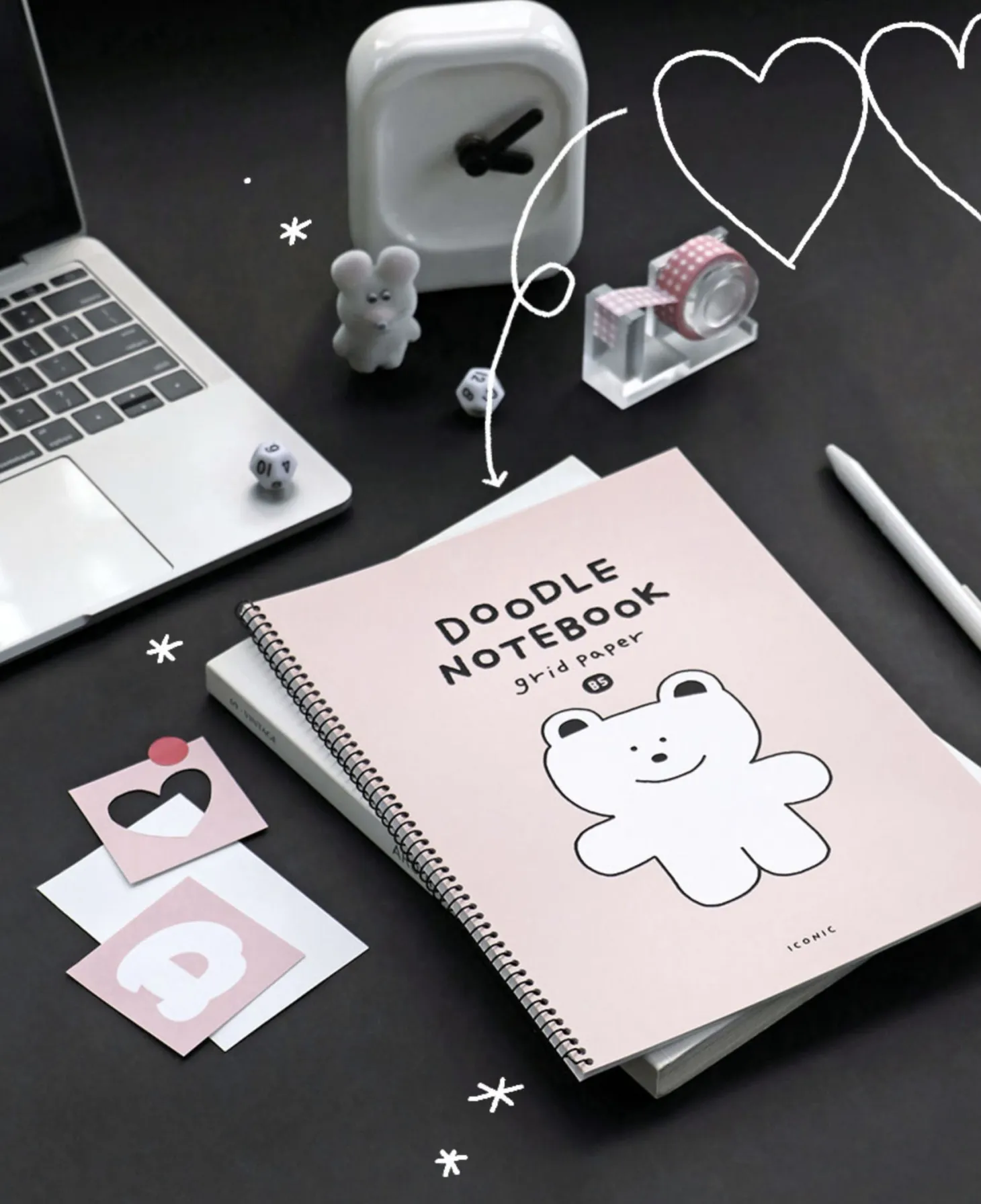 Doodle B5 Grid Notebook