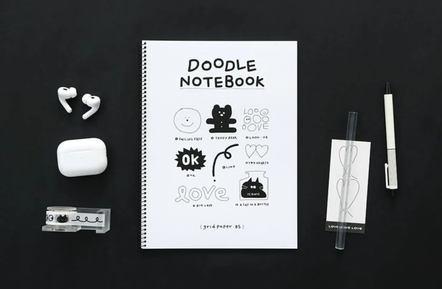 Doodle B5 Grid Notebook
