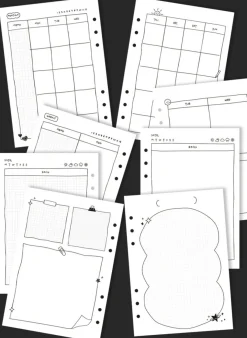 Doodle Bulk 6 Ring A5 Planner Refill