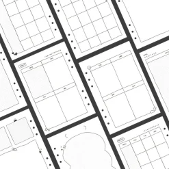Doodle Bulk 6 Ring A5 Planner Refill