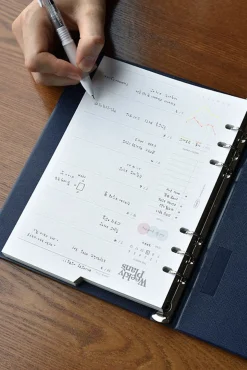 Double-sided Classy 6 Ring A5 Index Planner Refill