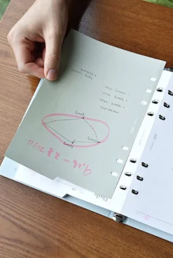 Double-sided Classy 6 Ring A5 Index Planner Refill