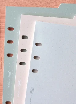 Double-sided Classy 6 Ring A5 Index Planner Refill