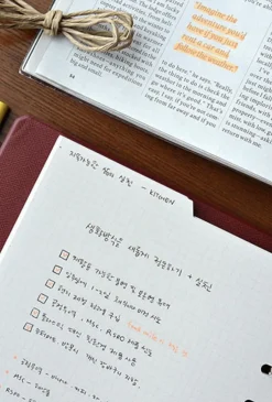 Double-sided Classy 6 Ring A5 Index Planner Refill