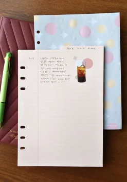Double-sided Classy 6 Ring A5 Index Planner Refill