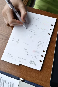 Double-sided Classy 6 Ring A5 Index Planner Refill