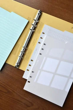 Double-sided Classy 6 Ring A5 Index Planner Refill