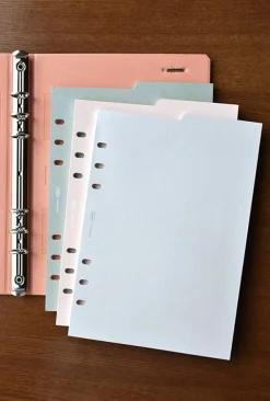 Double-sided Classy 6 Ring A5 Index Planner Refill