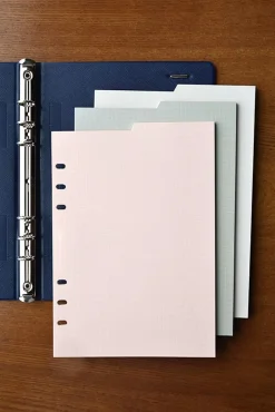 Double-sided Classy 6 Ring A5 Index Planner Refill