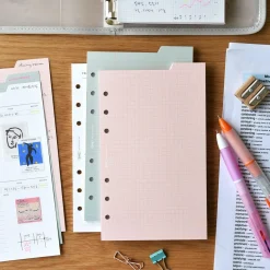Double-sided Classy 6 Ring A6 Index Planner Refill v1