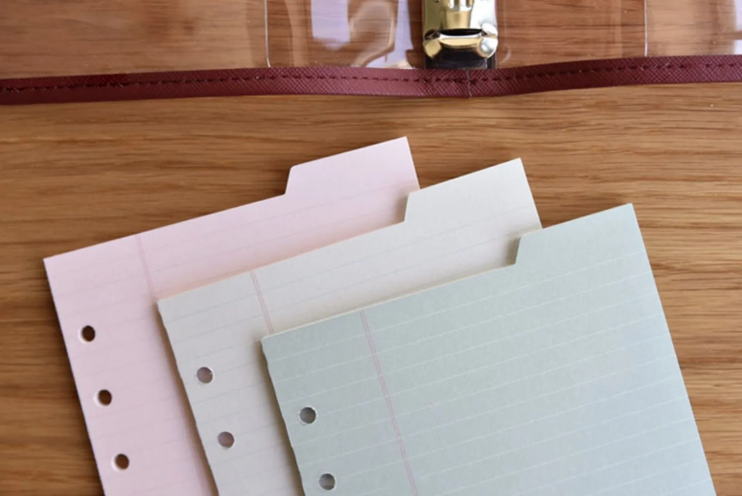 Double-sided Classy 6 Ring A6 Index Planner Refill v1