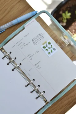 Double-sided Classy 6 Ring A6 Index Planner Refill v1