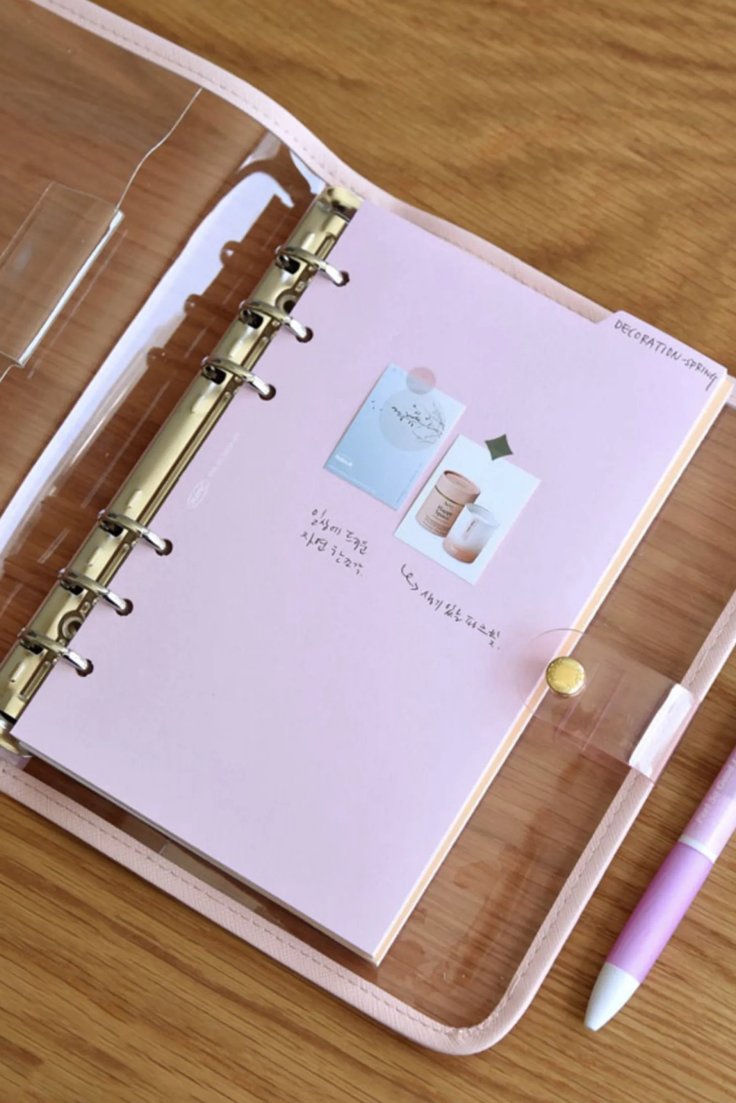 Double-sided Classy 6 Ring A6 Index Planner Refill v1