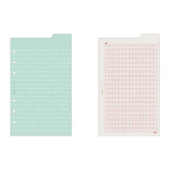 Double-sided Classy 6 Ring A6 Index Planner Refill v1