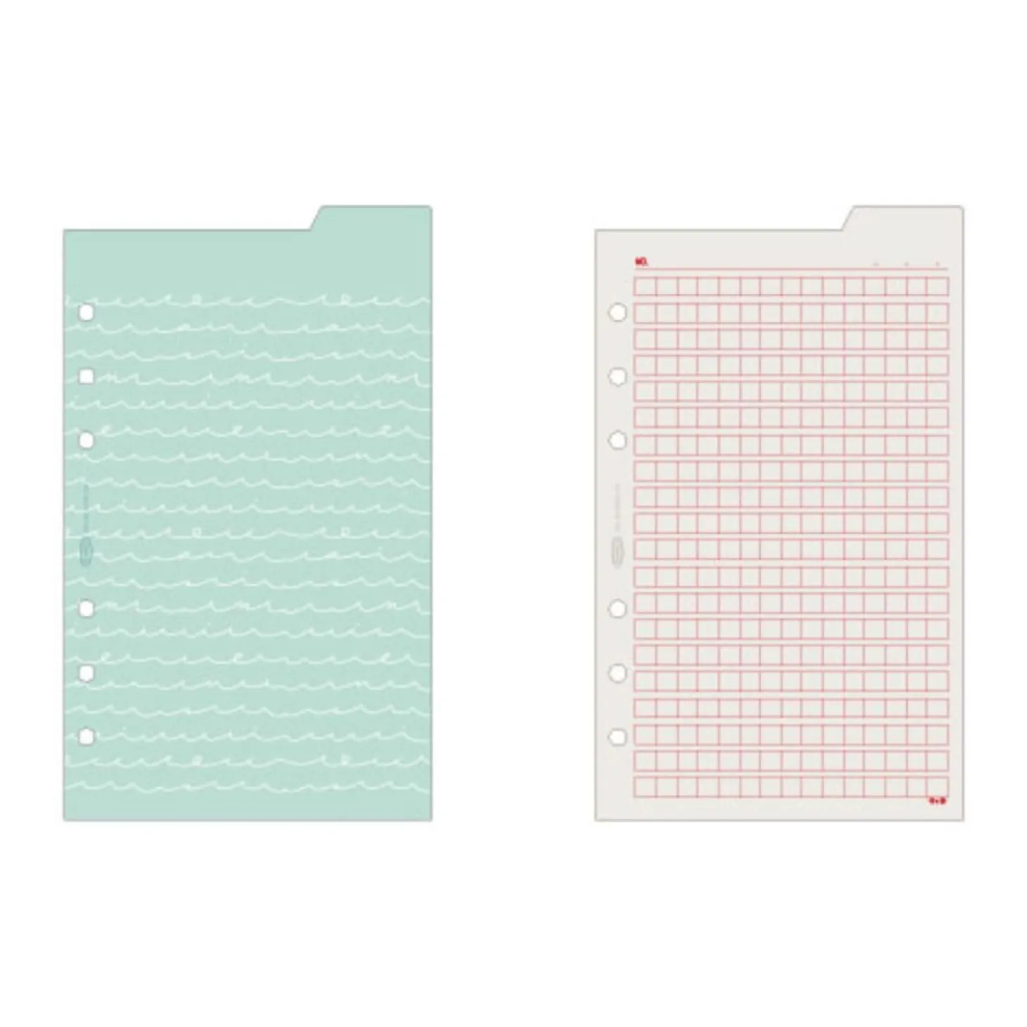 Double-sided Classy 6 Ring A6 Index Planner Refill v1