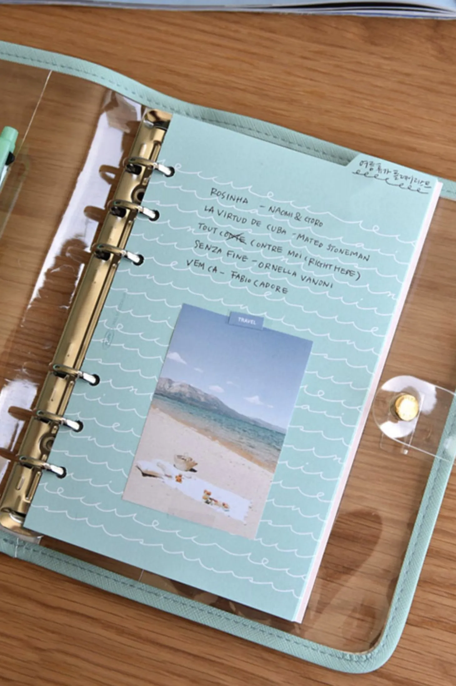 Double-sided Classy 6 Ring A6 Index Planner Refill v1